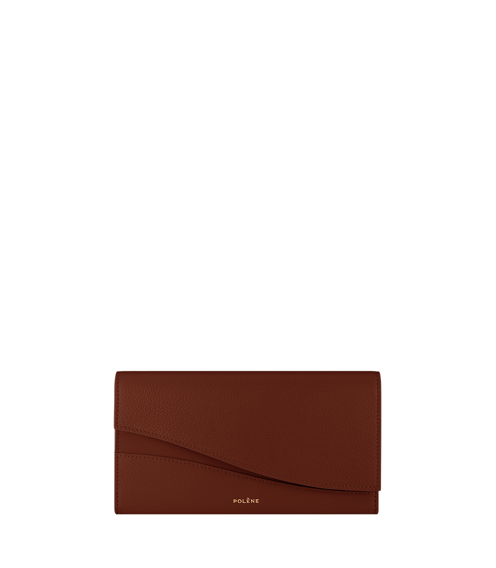 Polene Sierra Wallet Duo Cognac