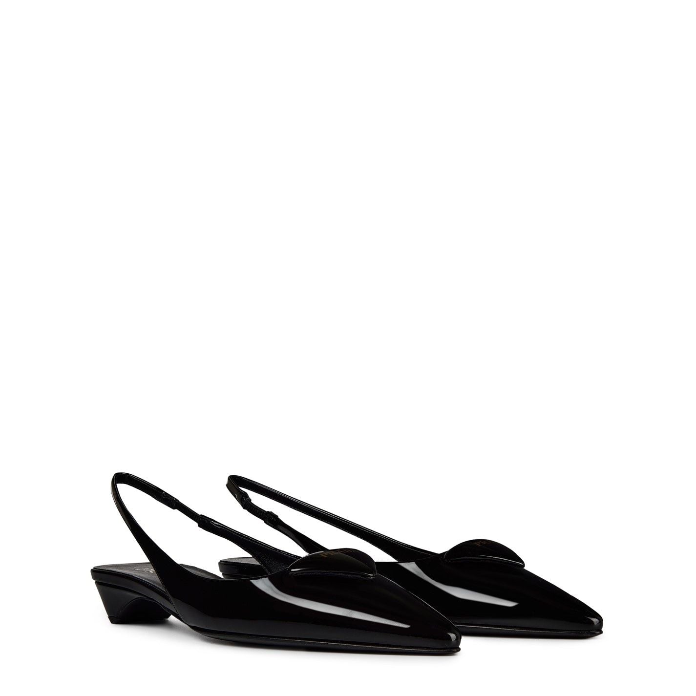 Patent Sling Back Nero