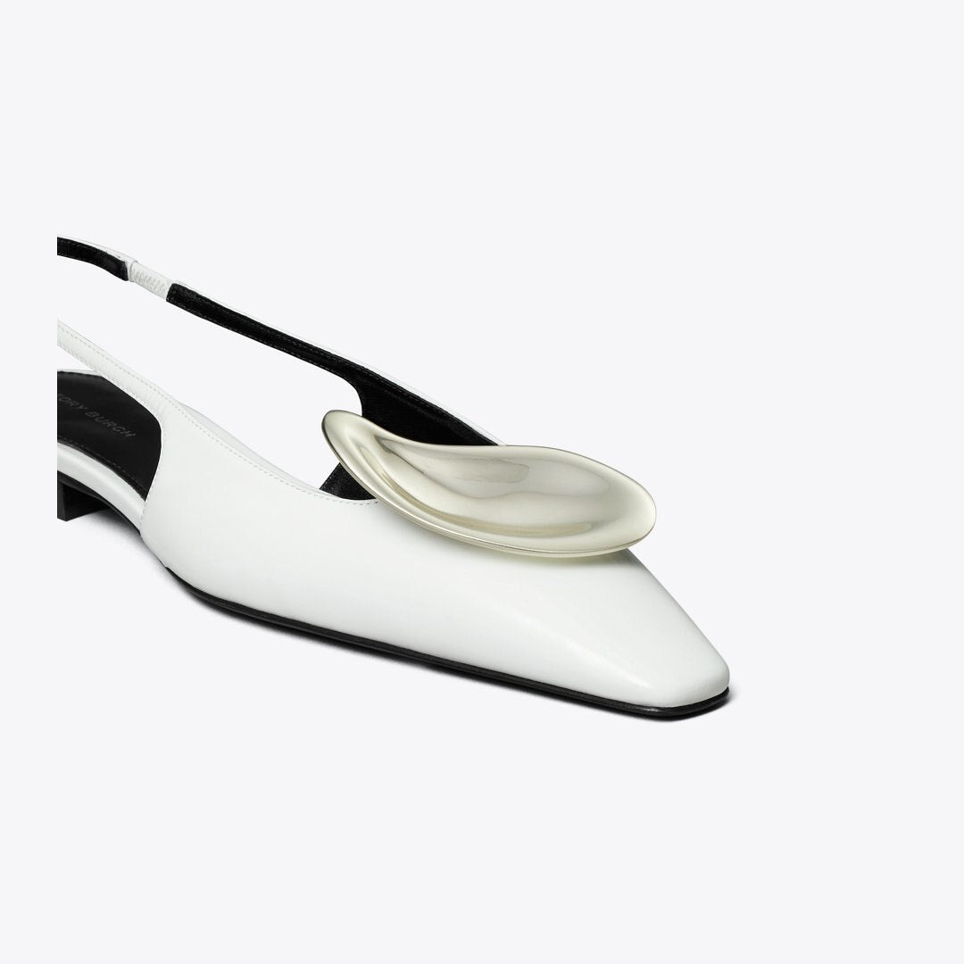 Tory Burch Patos Slingback CLOUD / SILVER