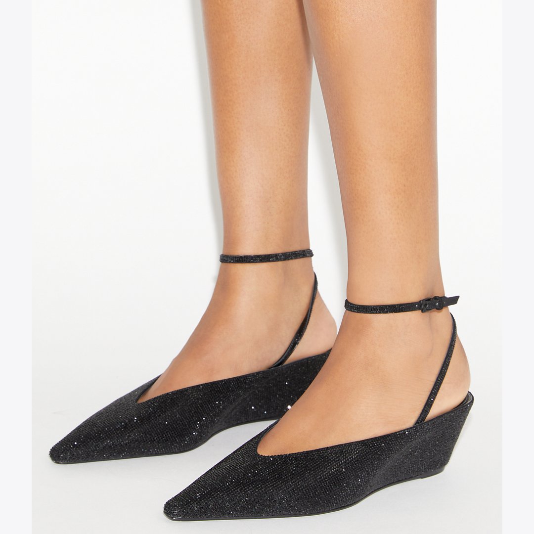 Tory Burch Pav Wedge PERFECT BLACK / PERFECT BLACK