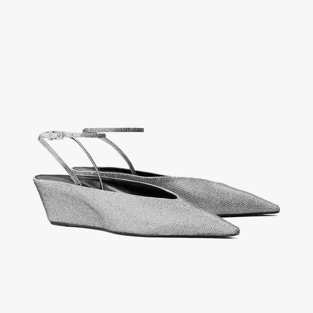 Tory Burch Pav Wedge LAPIS / LIGHT BLACK DIAMOND