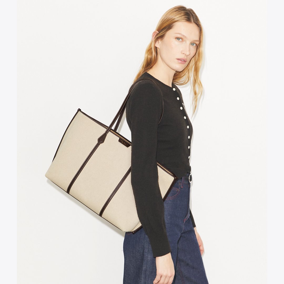Tory Burch Perry Canvas Tote Natural
