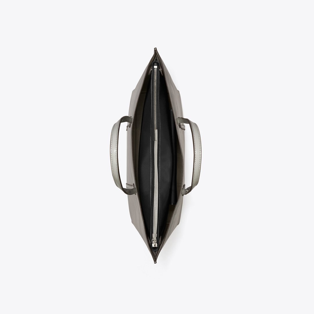 Tory Burch Perry Distressed Tote Light Granite