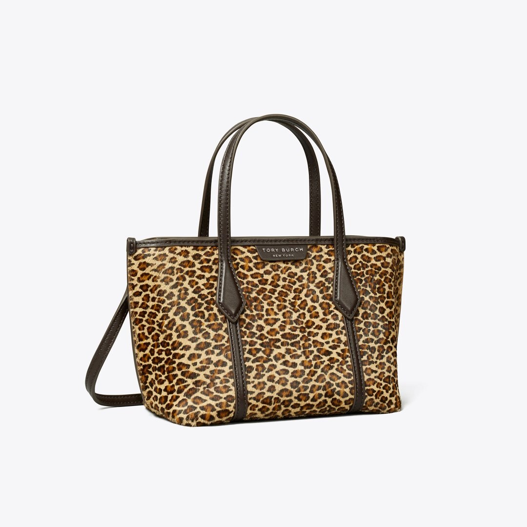 Tory Burch Perry Leopard Mini Tote Multi