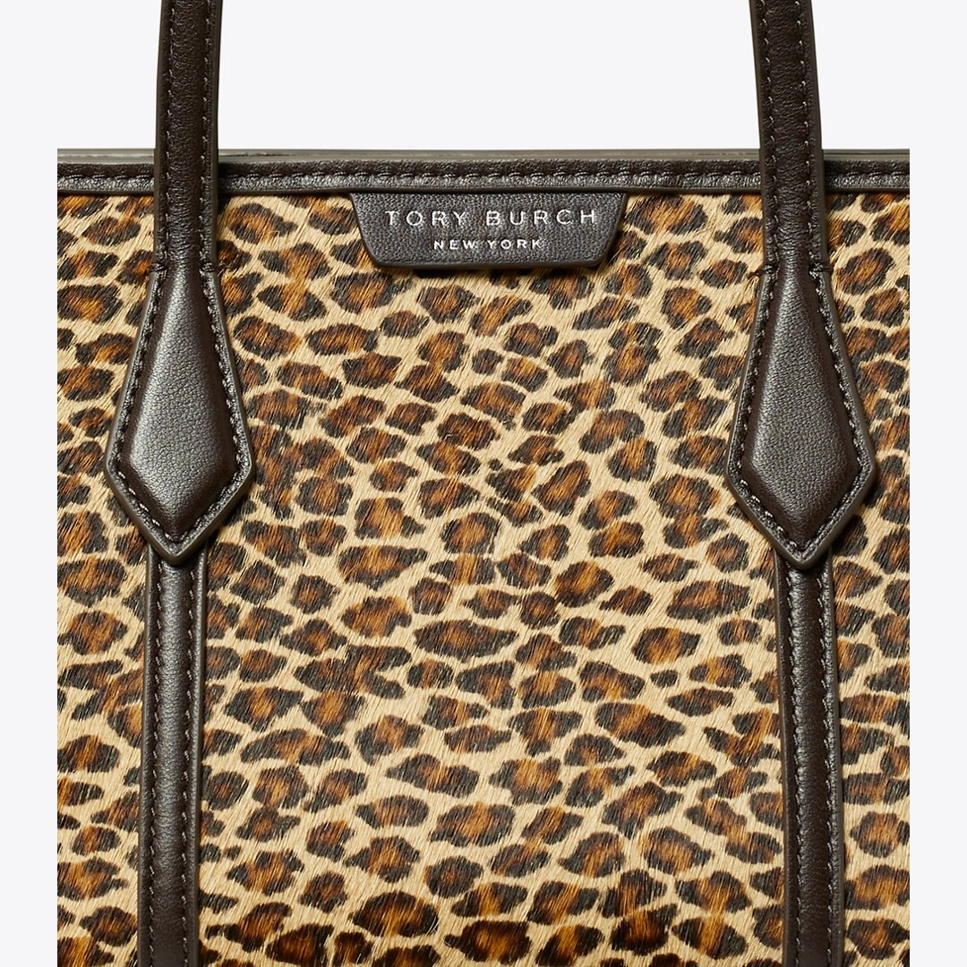 Tory Burch Perry Leopard Mini Tote Multi