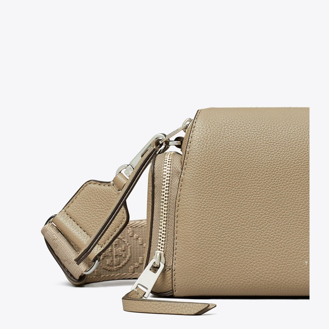 Tory Burch Perry Voyager Crossbody Bag Soft Cement
