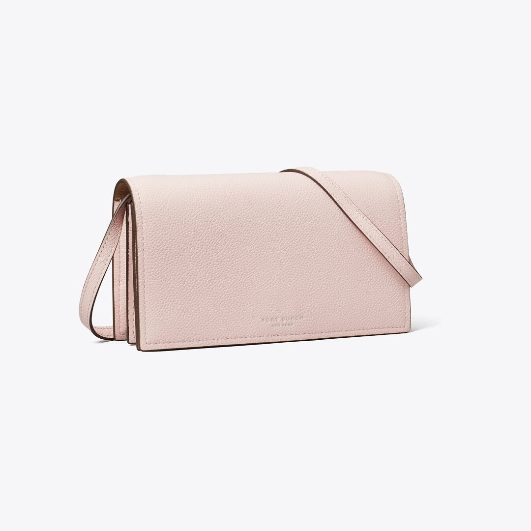 Tory Burch Perry Wallet Crossbody Rose Mist
