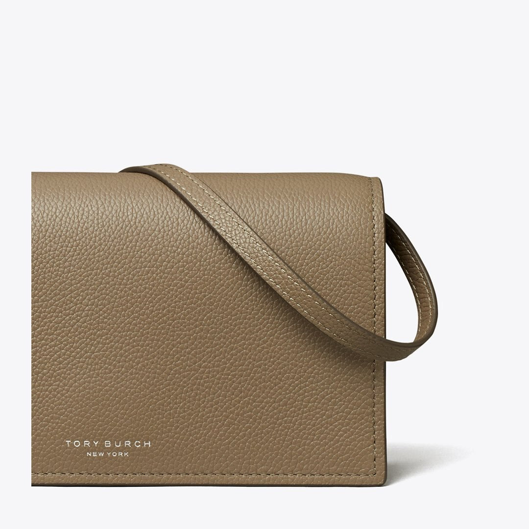 Tory Burch Perry Wallet Crossbody Wild Mushroom