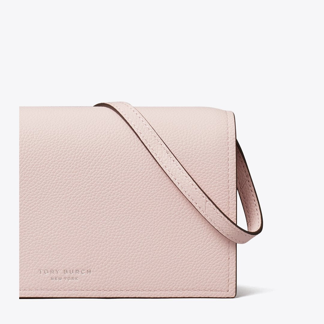 Tory Burch Perry Wallet Crossbody Rose Mist