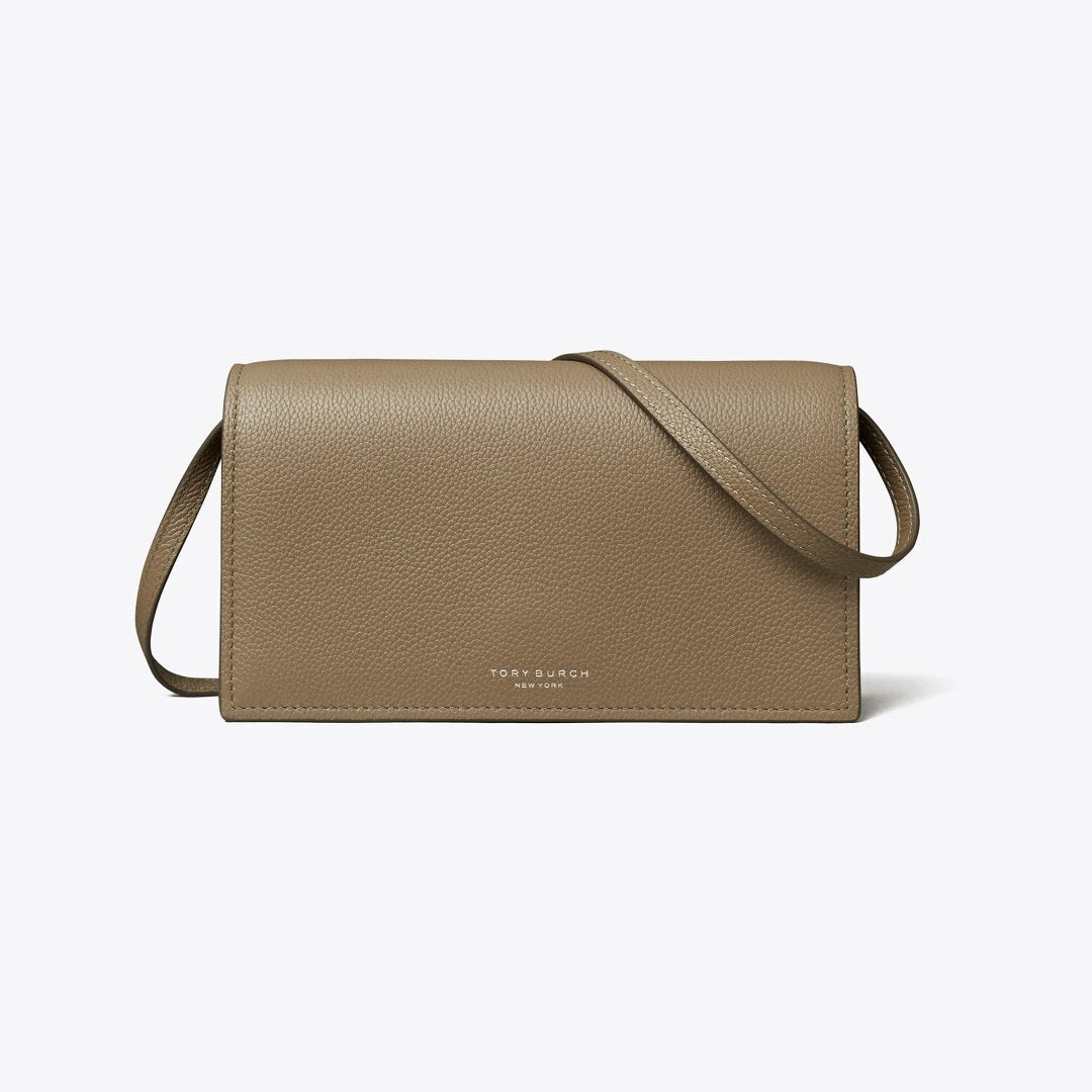 Tory Burch Perry Wallet Crossbody Wild Mushroom