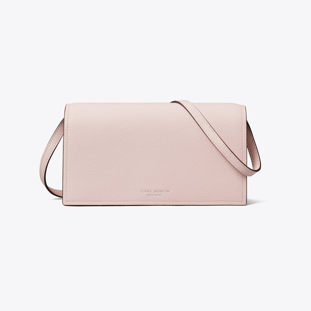 Tory Burch Perry Wallet Crossbody Rose Mist