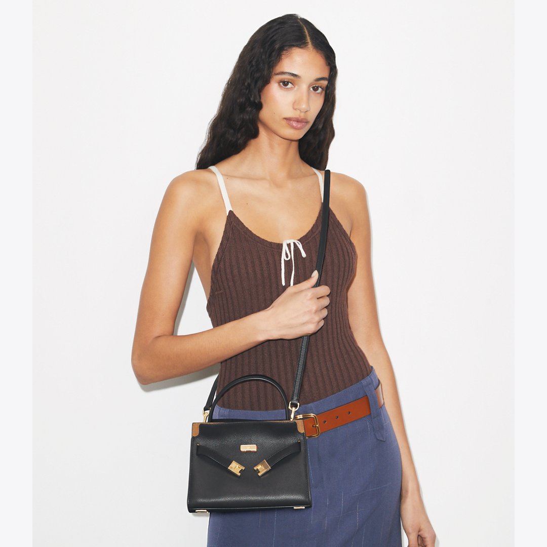 Tory Burch Petite Lee Radziwill Double Bag Black