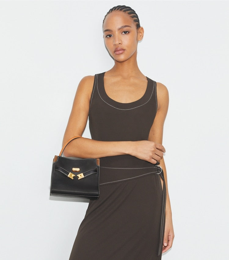 Petite Lee Radziwill Double Bag Black Black