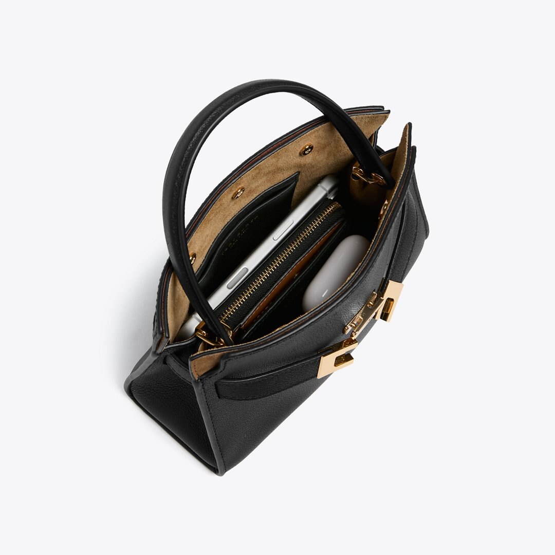 Tory Burch Petite Lee Radziwill Double Bag Black