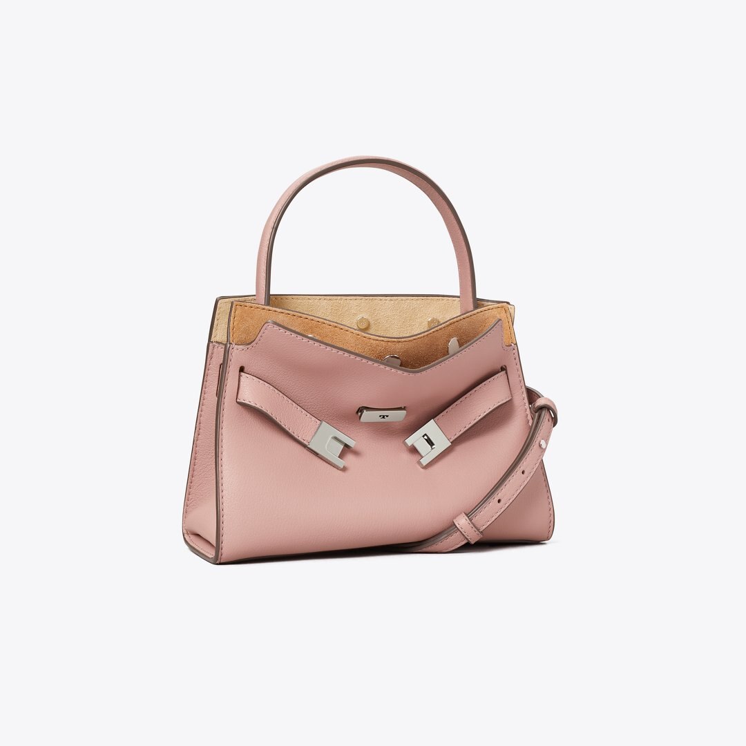 Tory Burch Petite Lee Radziwill Double Bag Light Mauve