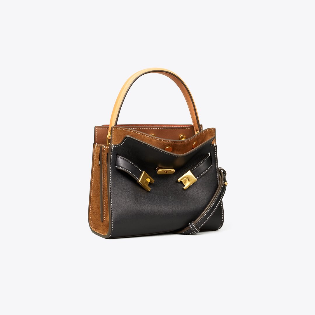 Tory Burch Petite Lee Radziwill Double Bag Black