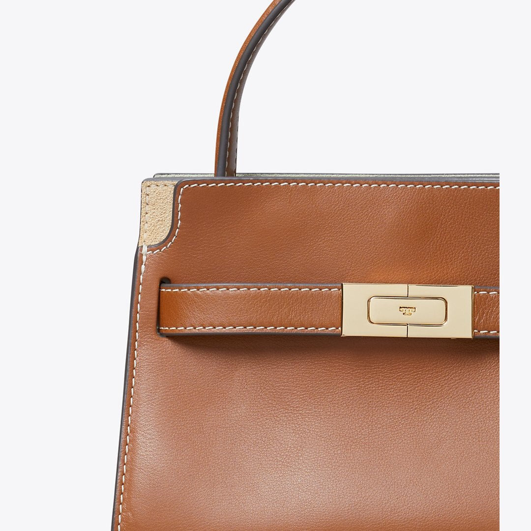 Tory Burch Petite Lee Radziwill Double Bag Aged Tan