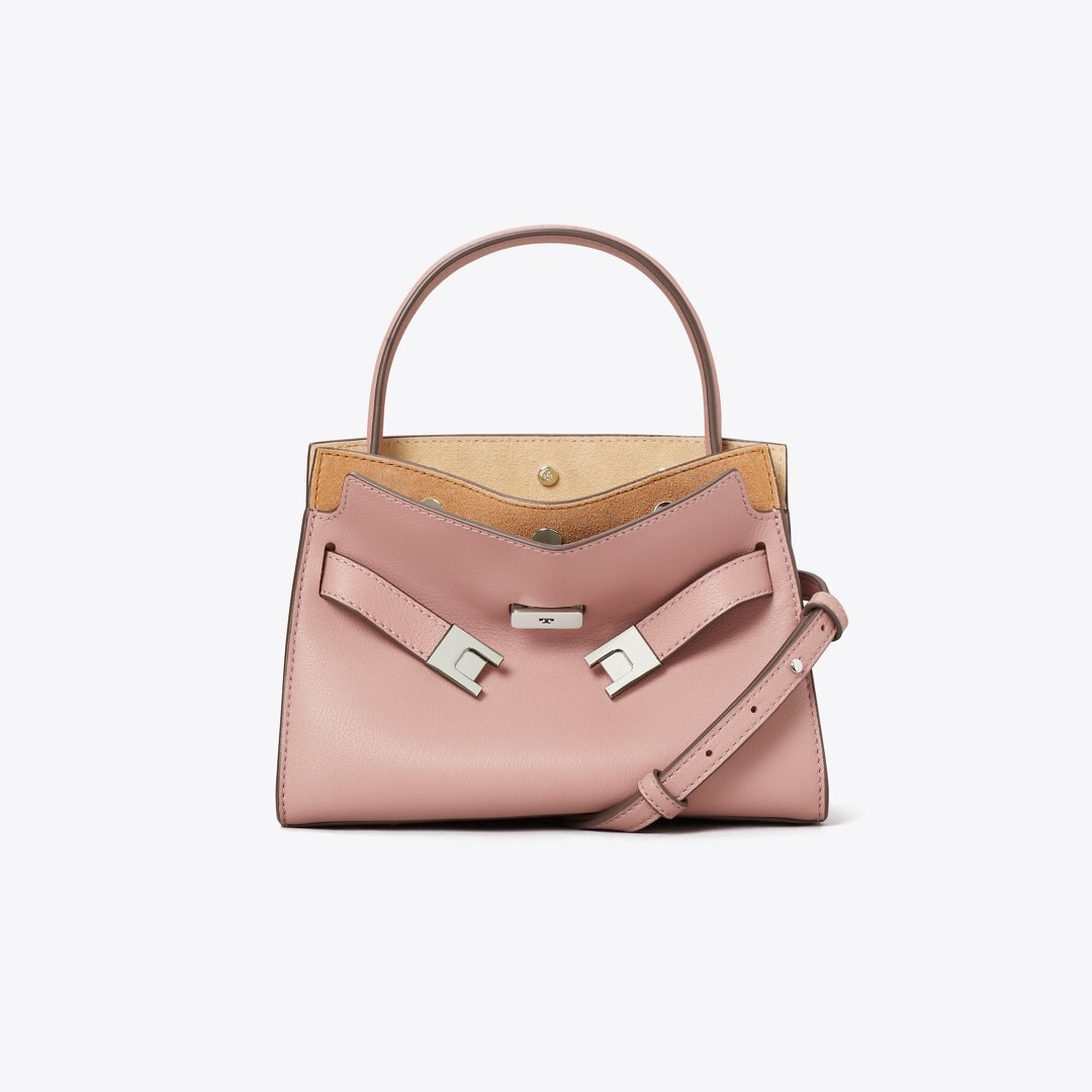 Tory Burch Petite Lee Radziwill Double Bag Light Mauve