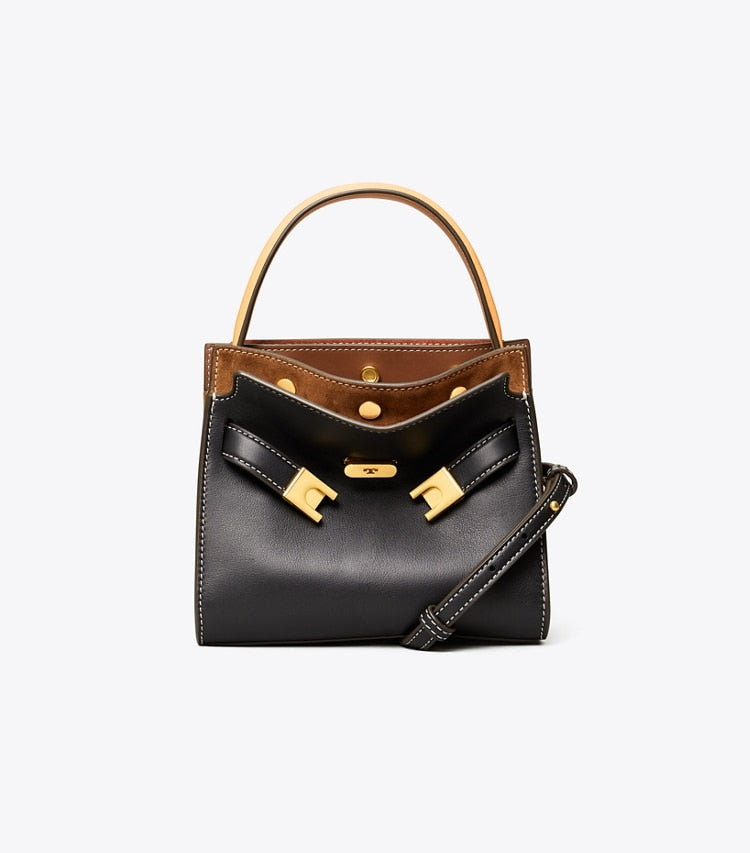 Petite Lee Radziwill Double Bag Black Black