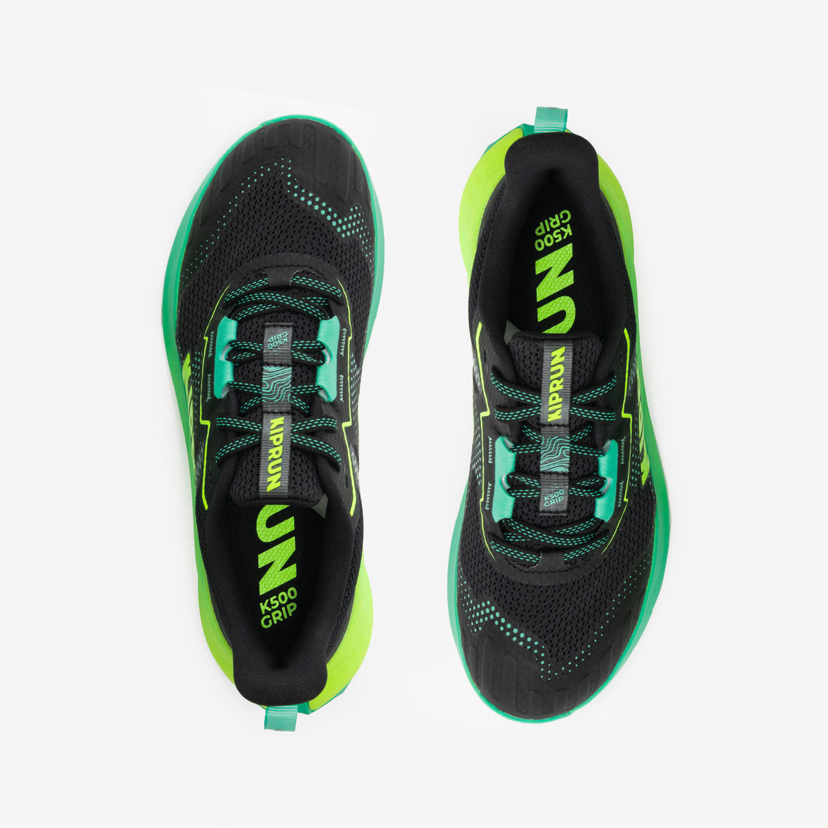 Kiprun Kids' Running Shoes - K500 Grip Trail Running Shoes - Black