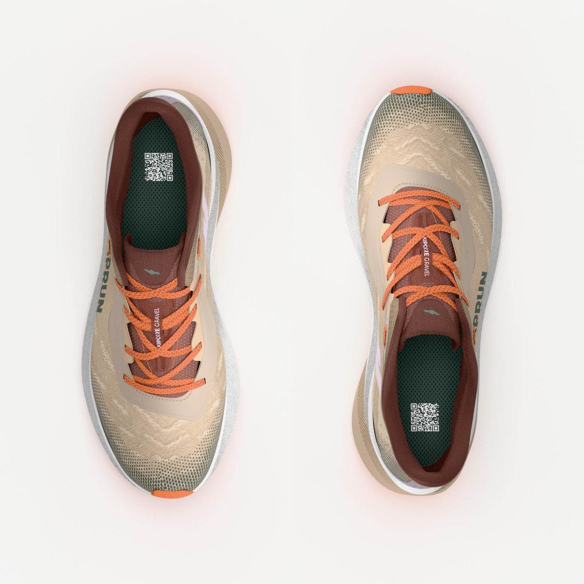 Kiprun Women's Road and Trail Running Shoes: Kiprun Kipcore Gravel Grey and White
