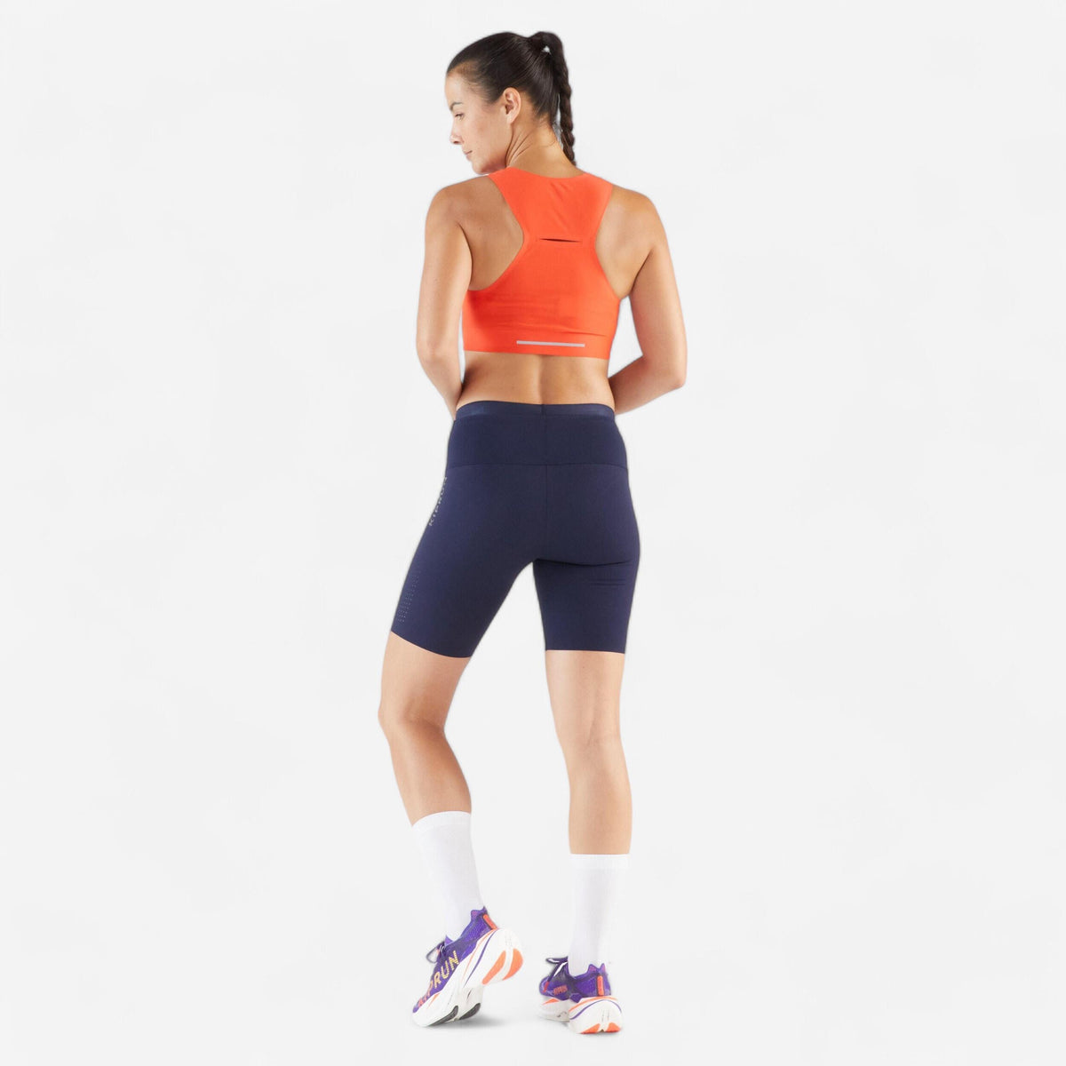 Kiprun Run 500 Women's Long-Sleeved Seamless Running T-Shirt - Aubergine