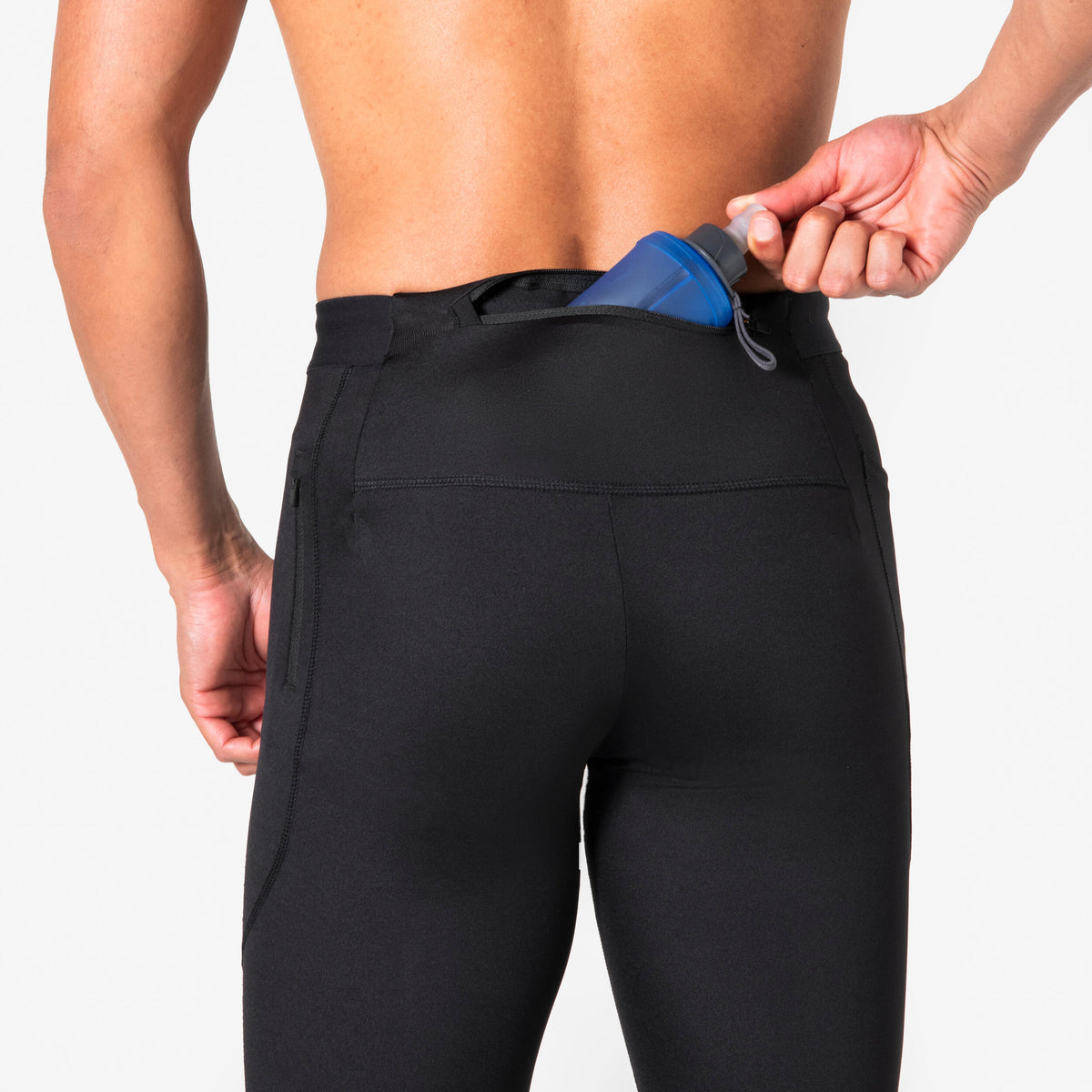 Kiprun Men's Breathable Running Tights, Kiprun Run Flow Dark Brown