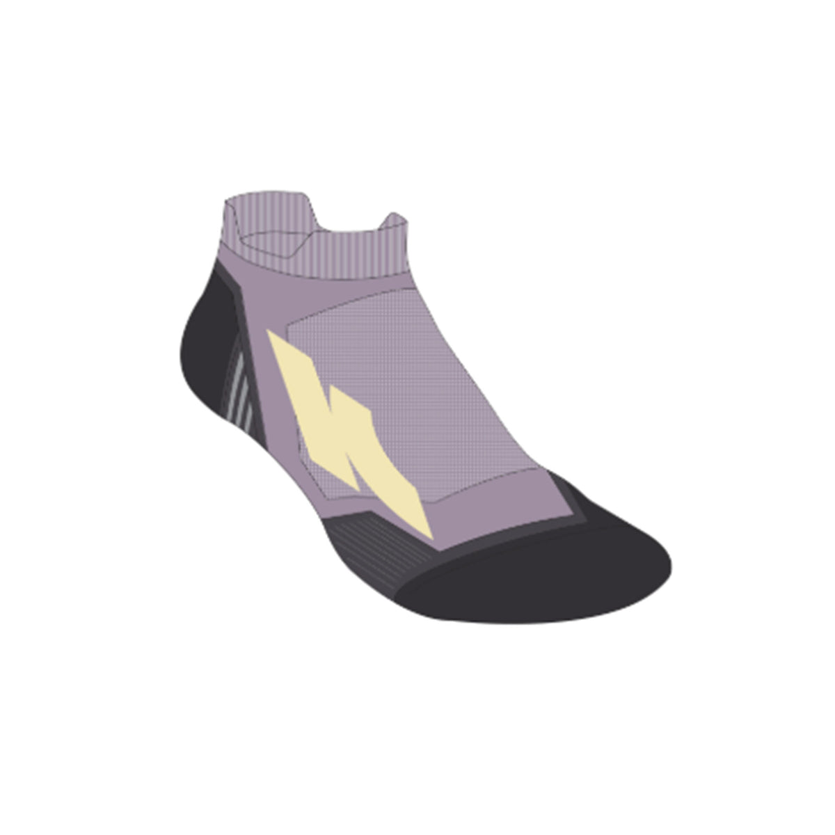 Kiprun Thick Running Socks Mid Pack of 2 Pairs Run 500 - Black / White
