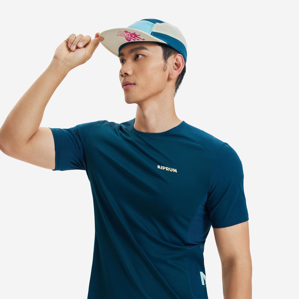 Kiprun Unisex Running Cap, Kiprun - Pink / Yellow