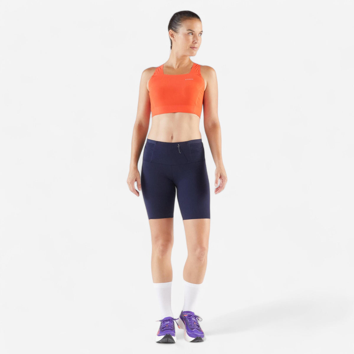 Kiprun Run 500 Women's Long-Sleeved Seamless Running T-Shirt - Lilac