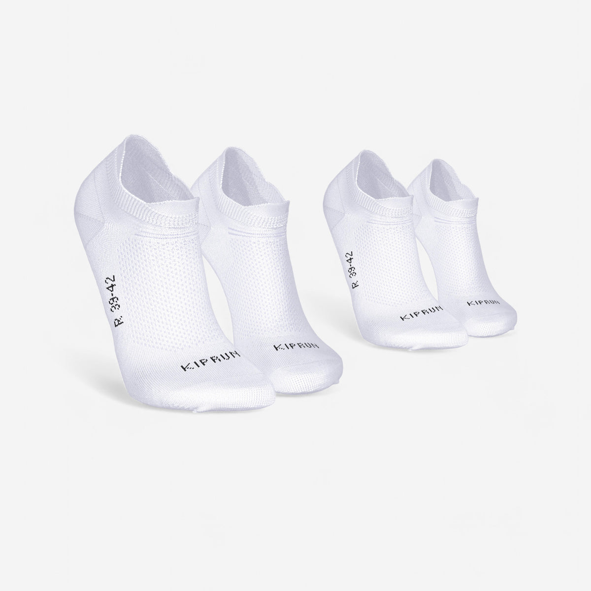Kiprun Thin Running Socks Invisible Pack of 2 Pairs Run 500 - Mint
