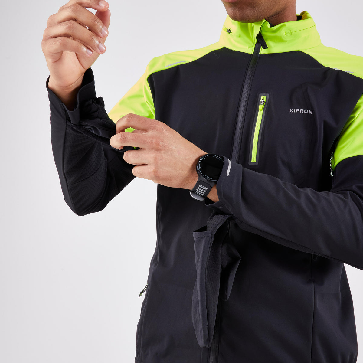 Kiprun Run 900 Warm Regul Men's Long-Sleeved Running Jacket - Black