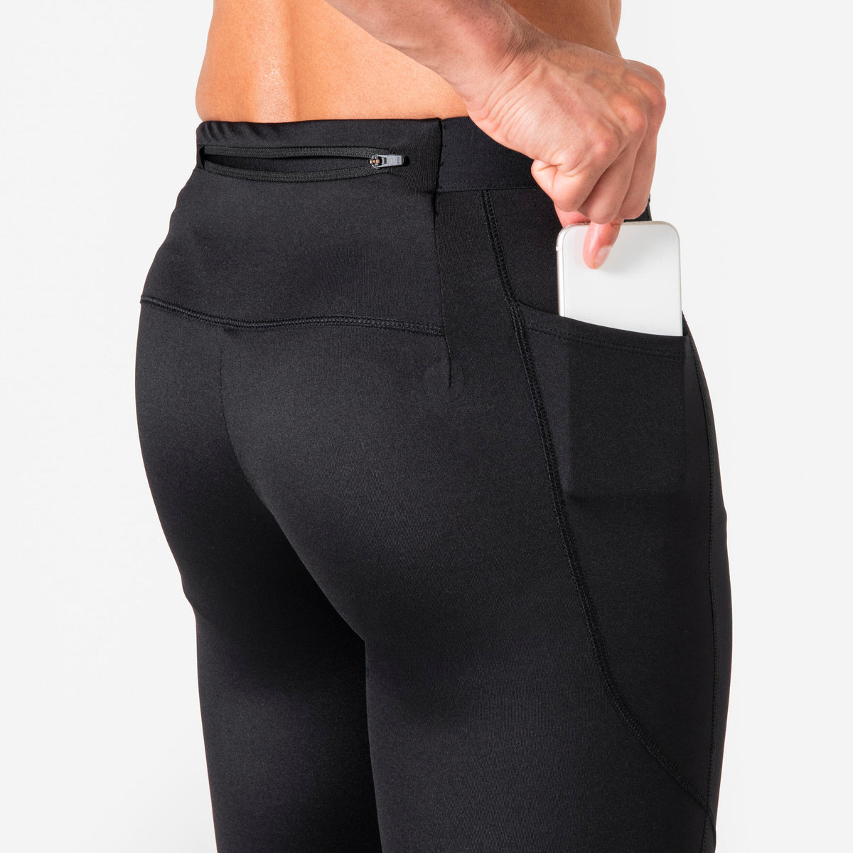 Kiprun Men's Breathable Running Tights, Kiprun Run Flow Dark Brown