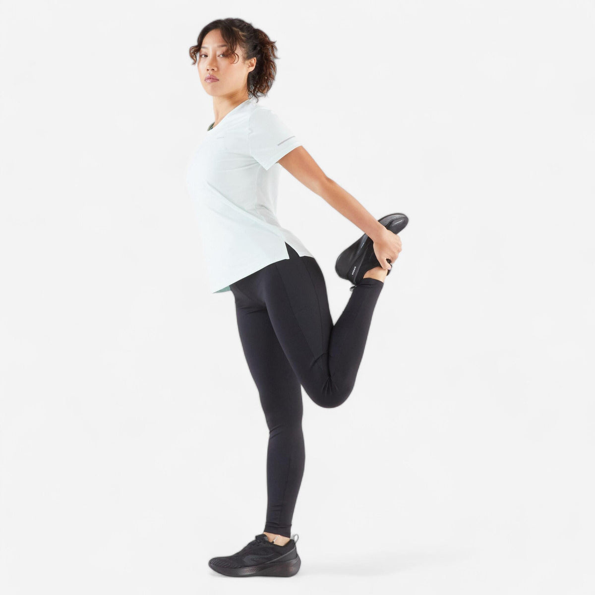 Kiprun Women's Running Warm Leggings Kiprun Run 500 Warm - Aubergine