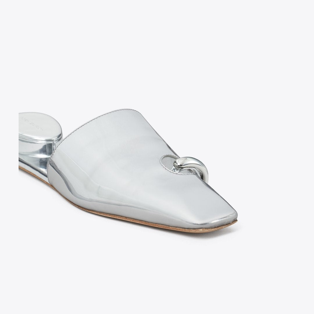 Tory Burch Pierced Mule ARGENTO