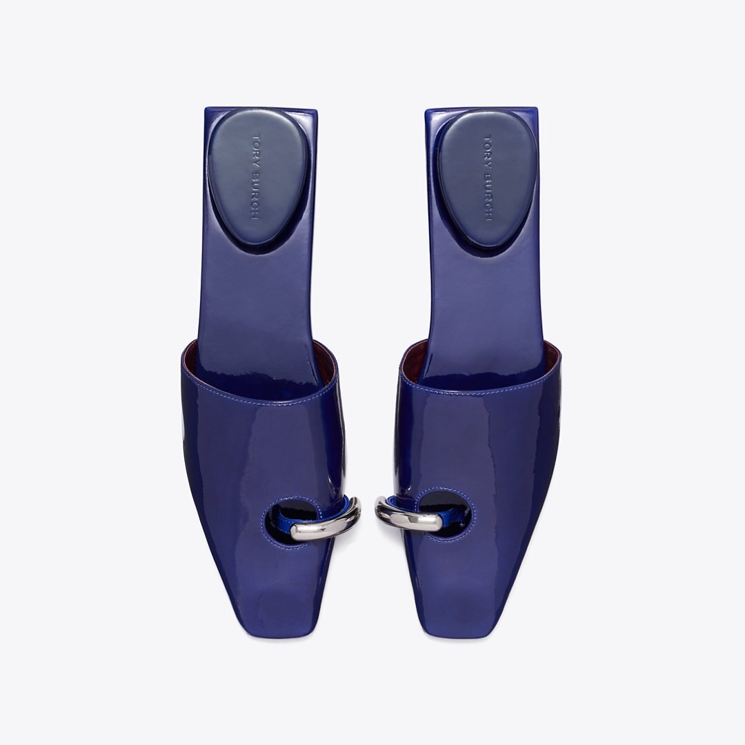 Tory Burch Pierced Mule BALLPOINT BLUE