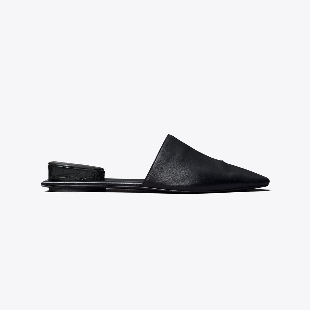 Tory Burch Pierced Mule PERFECT BLACK / SILVER