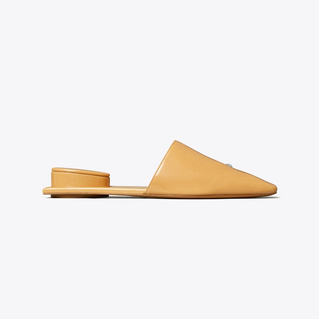 Tory Burch Pierced Mule CANTUCCI / SILVER