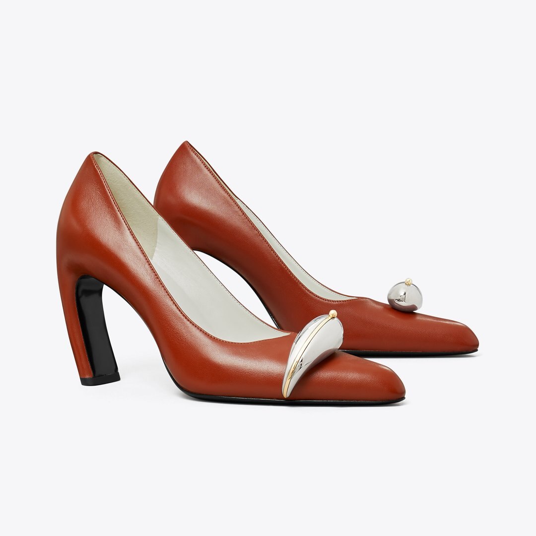 Tory Burch Pierced Pump SIENNA RED