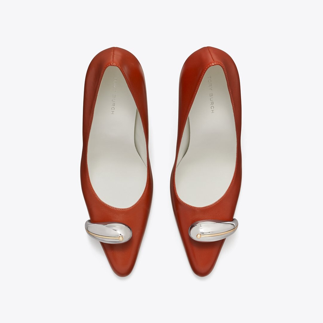 Tory Burch Pierced Pump SIENNA RED