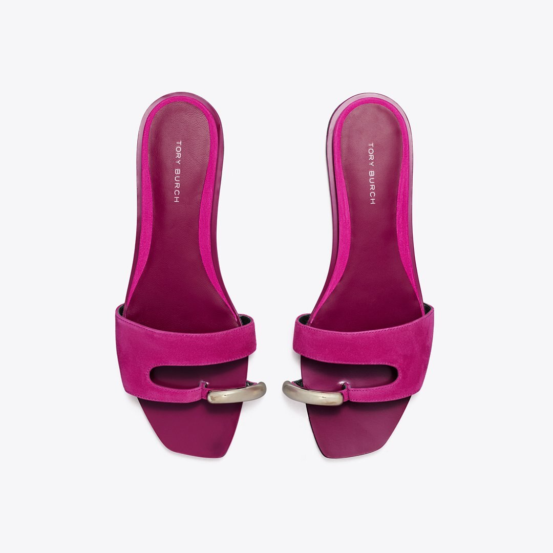 Tory Burch Pierced Slide FUSCHIA SPARK