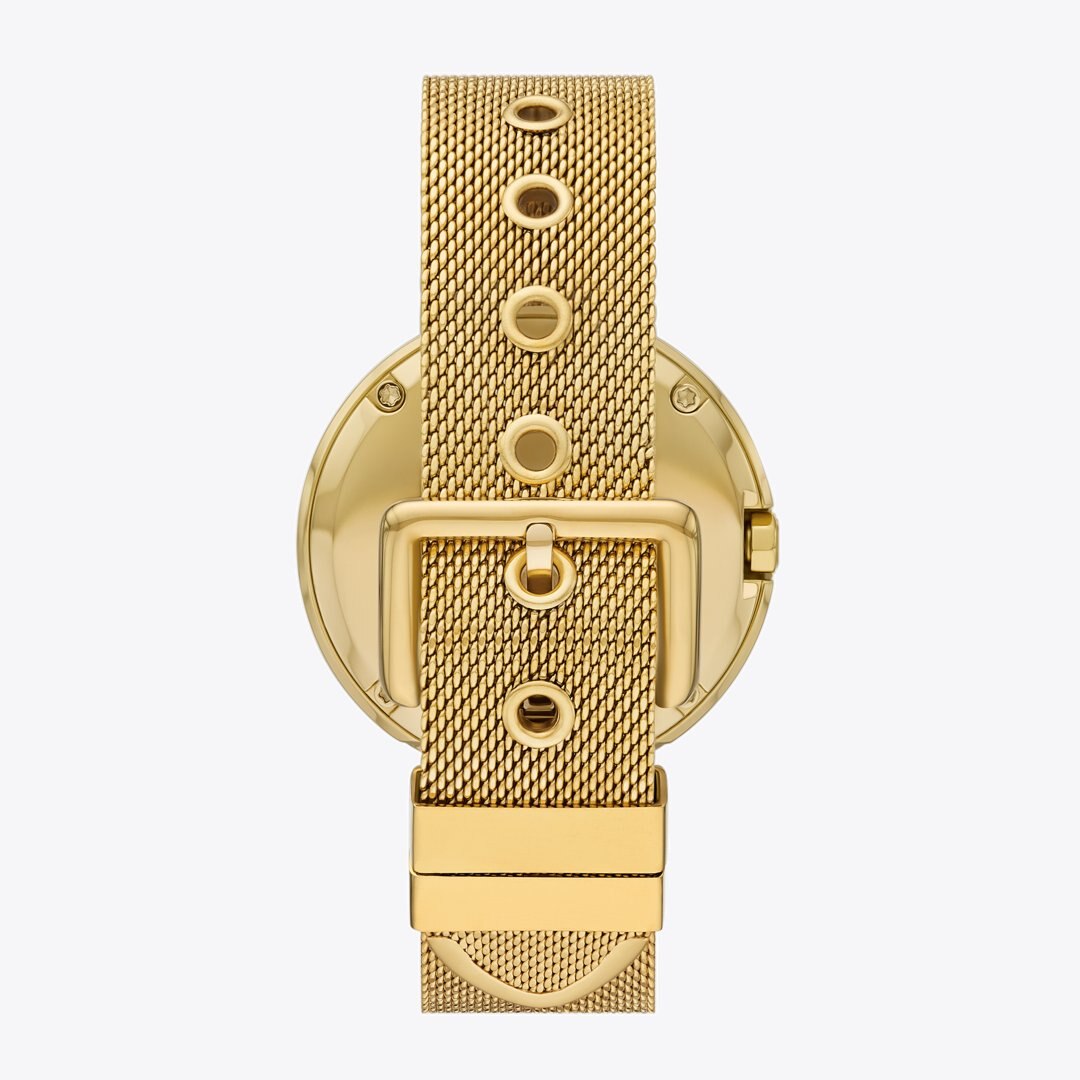 Tory Burch Pierced Watch IVORY/GOLD