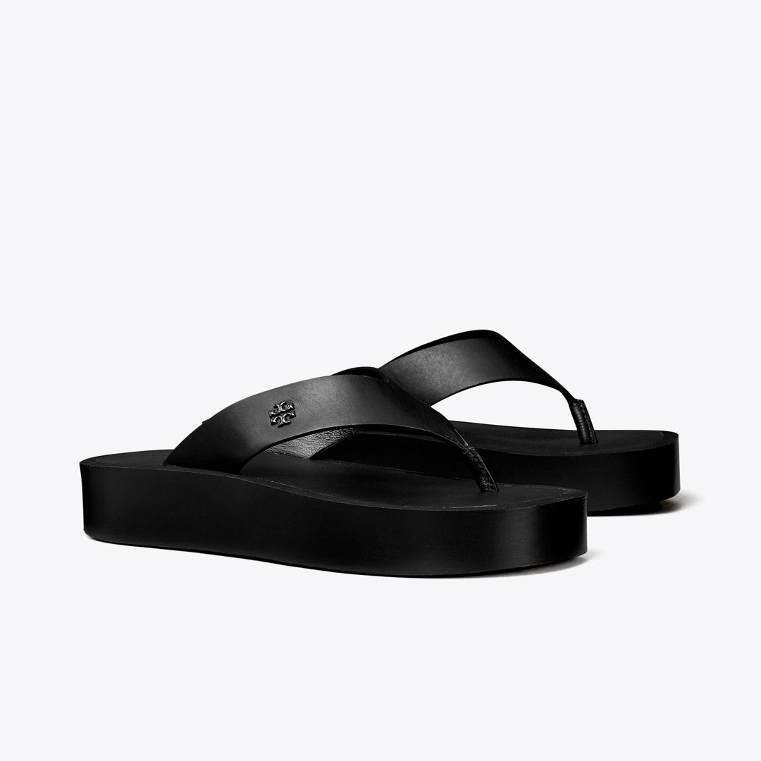 Tory Burch Platform Flip-Flop Black / Black