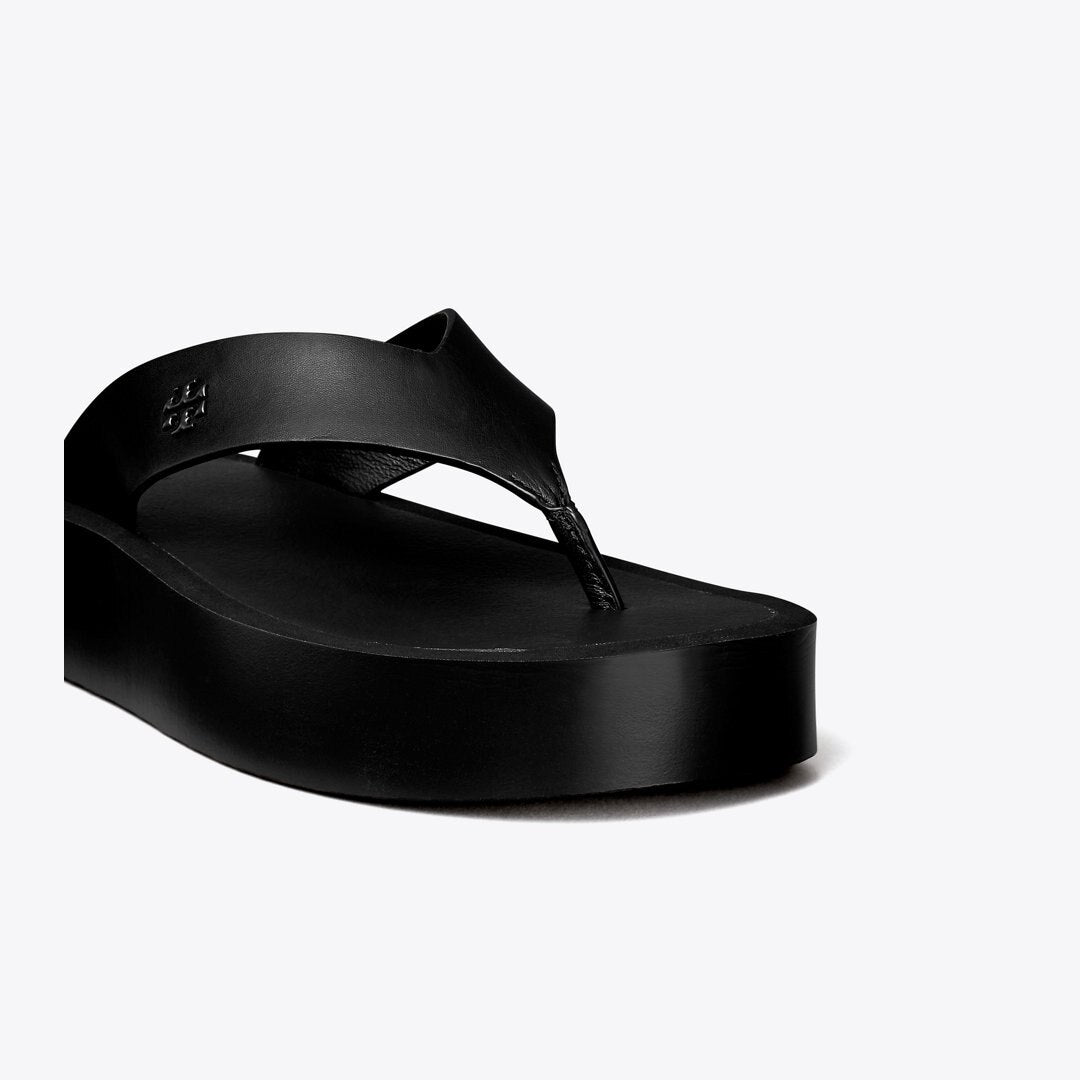 Tory Burch Platform Flip-Flop Black / Black