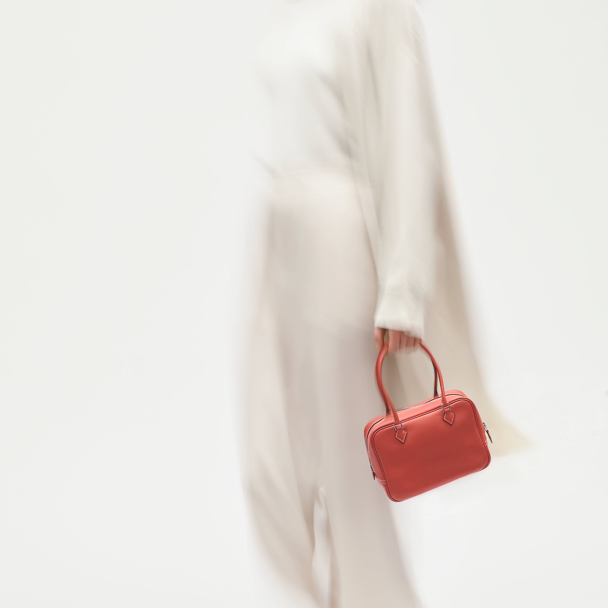 Hermes Plume Chaine Mini Bag Rose Bubblegum