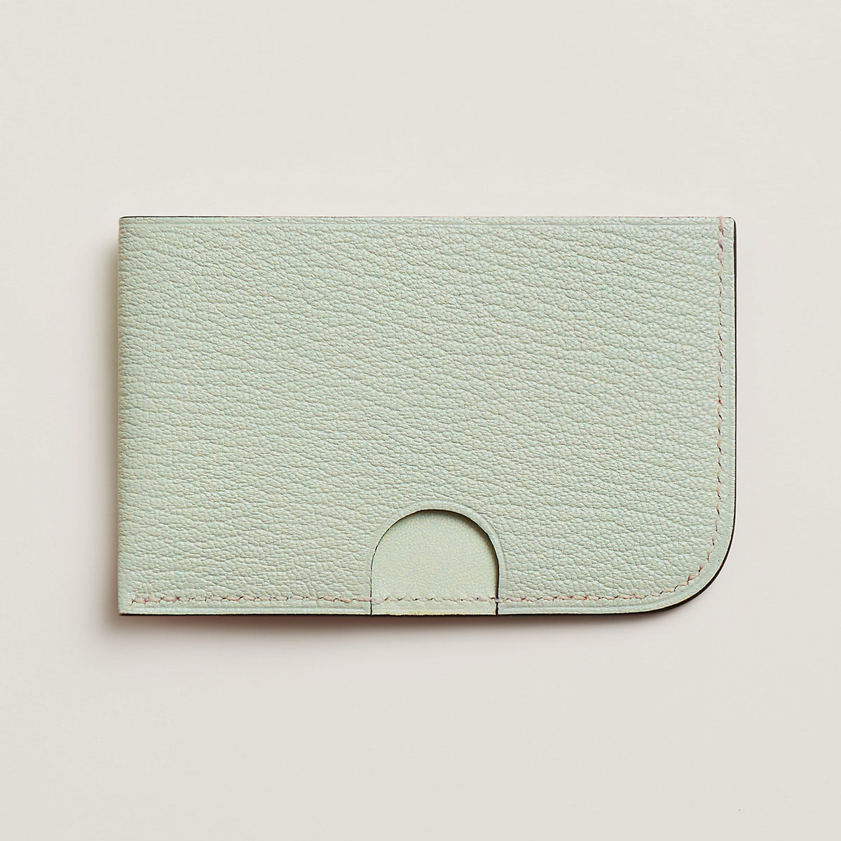 Hermes Poisson Card Holder Vert Fizz