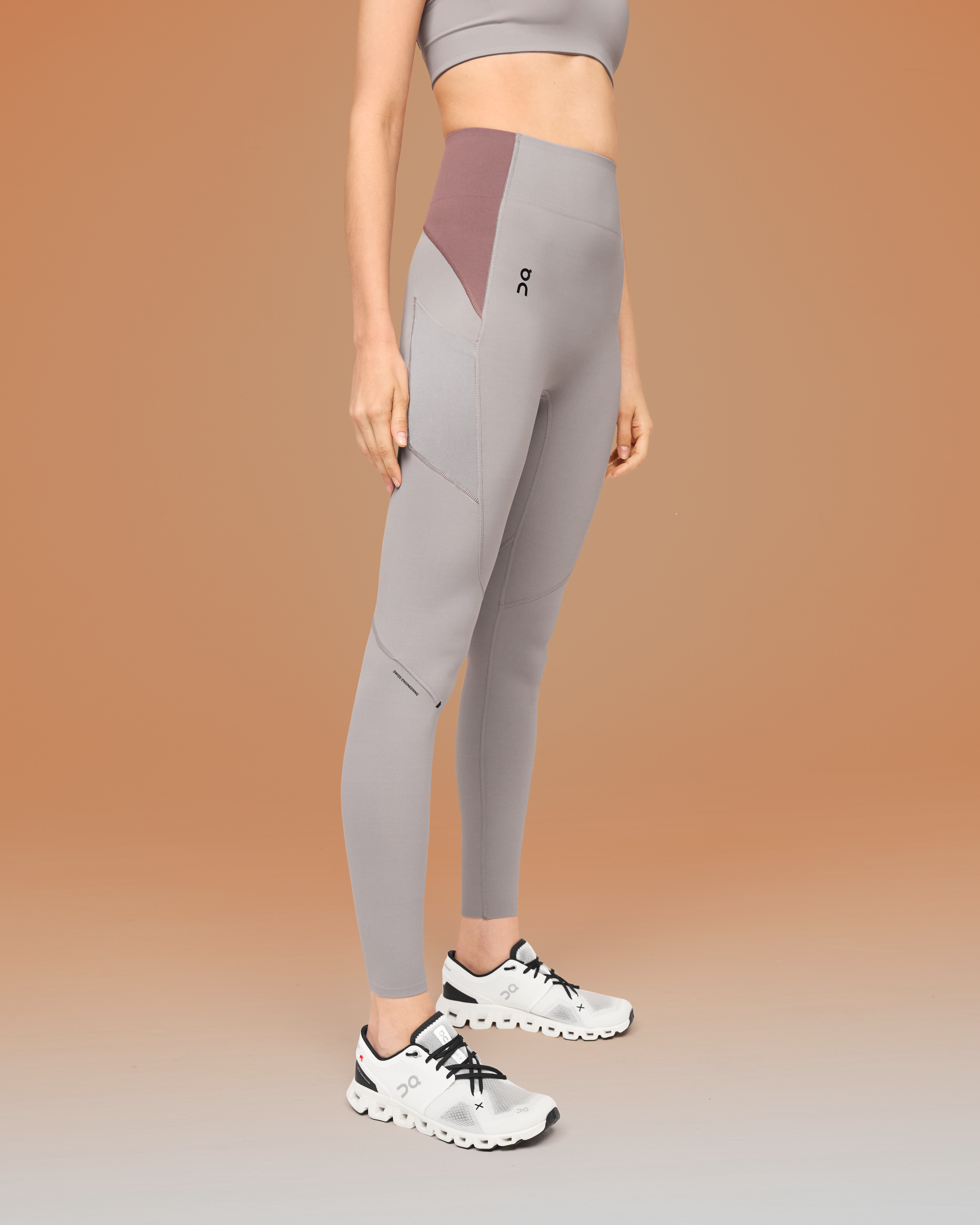 On Movement Tights Long Zinc | Grape (Women'S)