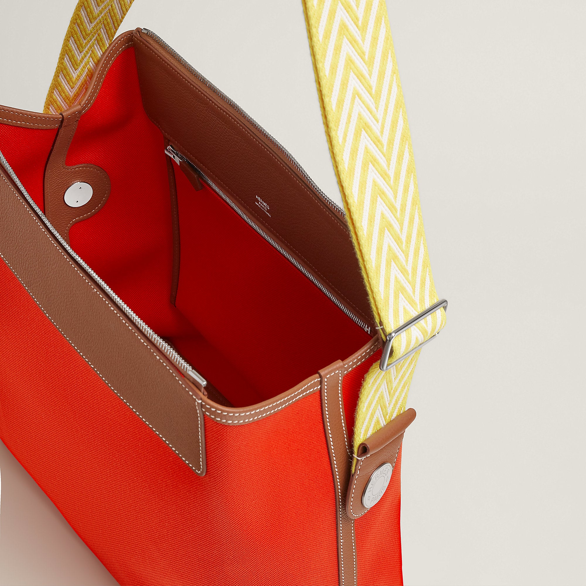 Hermes R.M.S 12H Bag Orange Mcano