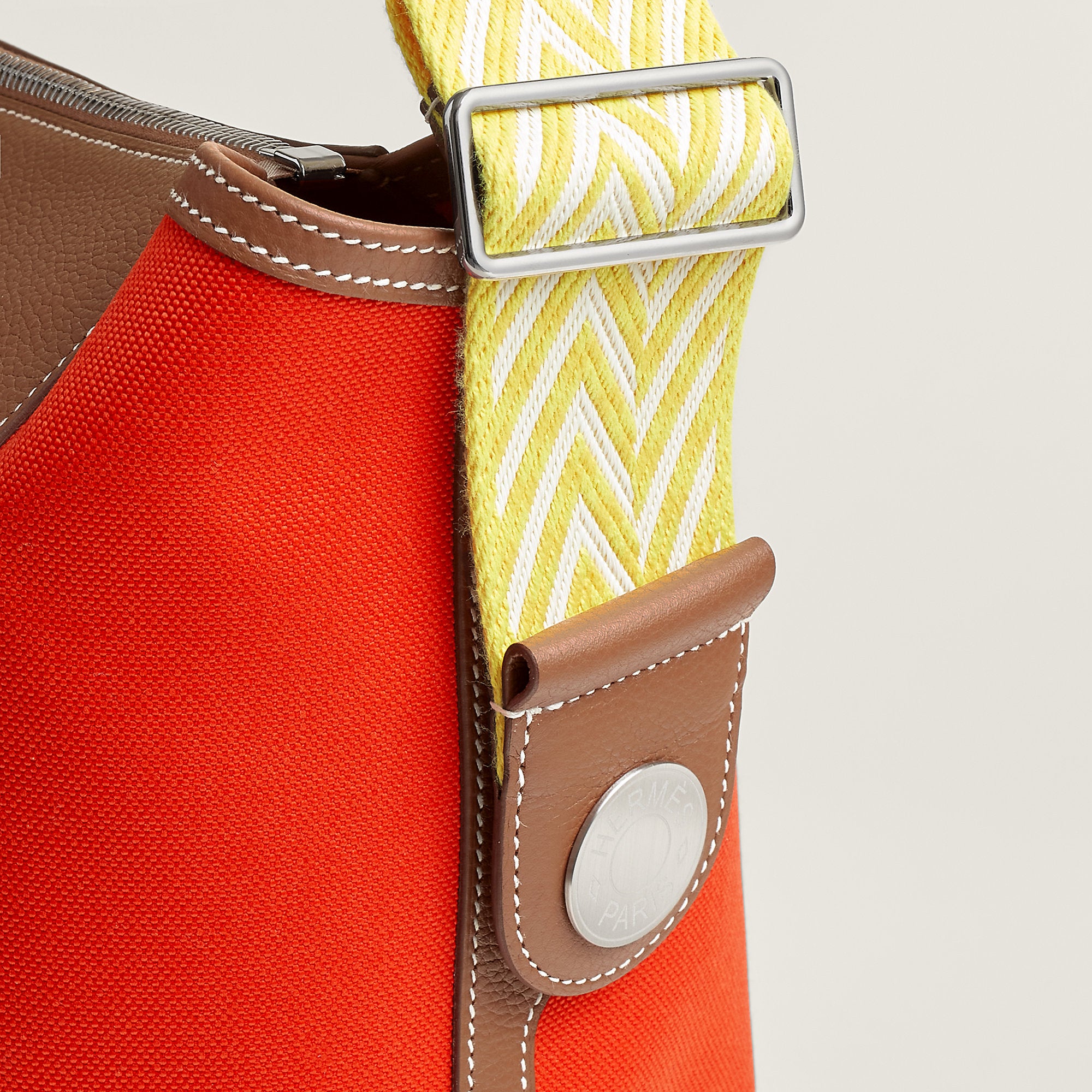 Hermes R.M.S 12H Bag Orange Mcano