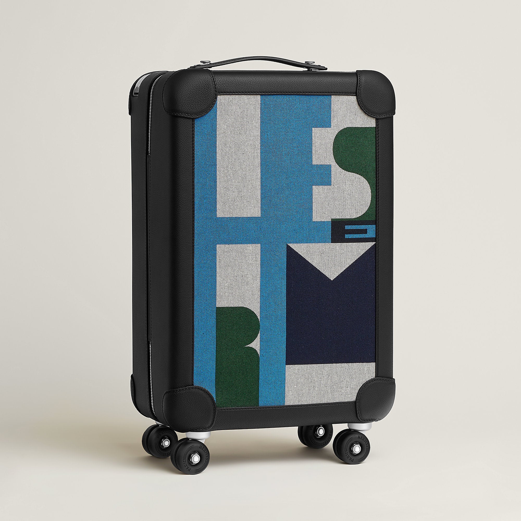 Hermes R.M.S Cabin Suitcase Bleu Hydra